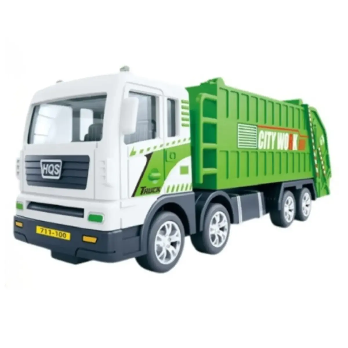 Vardem Sürtmeli Yeşil Çöp Kamyonu 1:50 