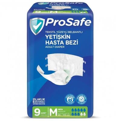 Prosafe Yetişkin Hasta Bezi 9lu M Beden