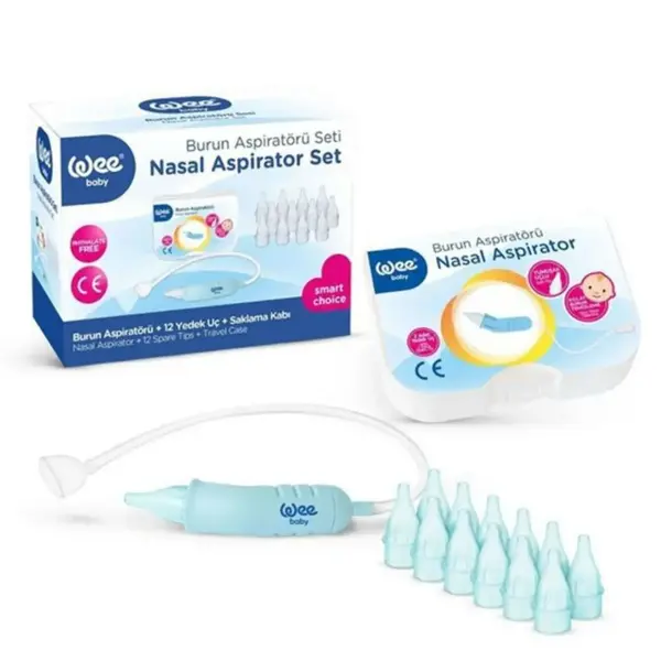 Wee Baby Burun Aspiratörü Seti (Burun Aspiratörü+10 Yedek Uç)