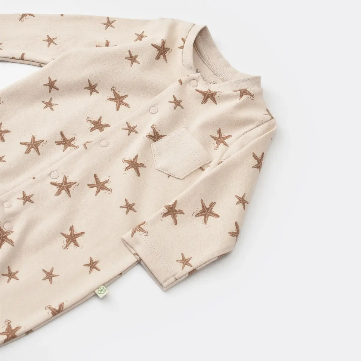 Bibaby Organik Tulum Çoraptolon Magic Starfish Latte