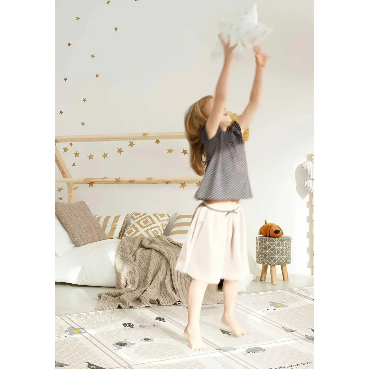 Parklon Katlanabilir Oyun Matı Remang Beige 200x140*1 cm