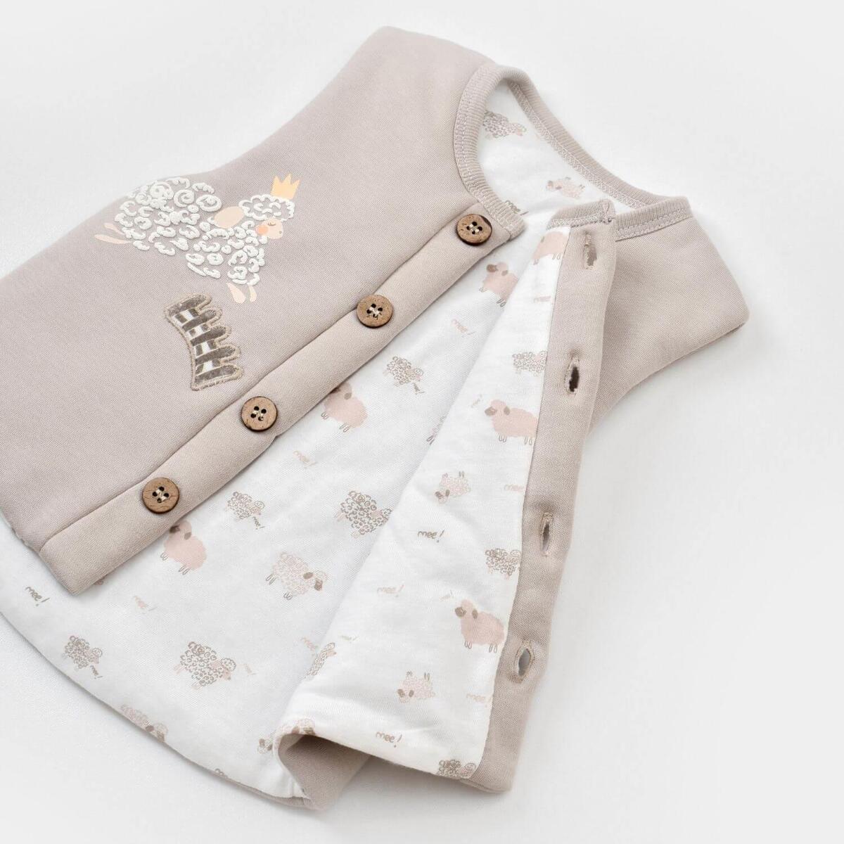 Bibaby Organik Yelek Curly Sheep Bej