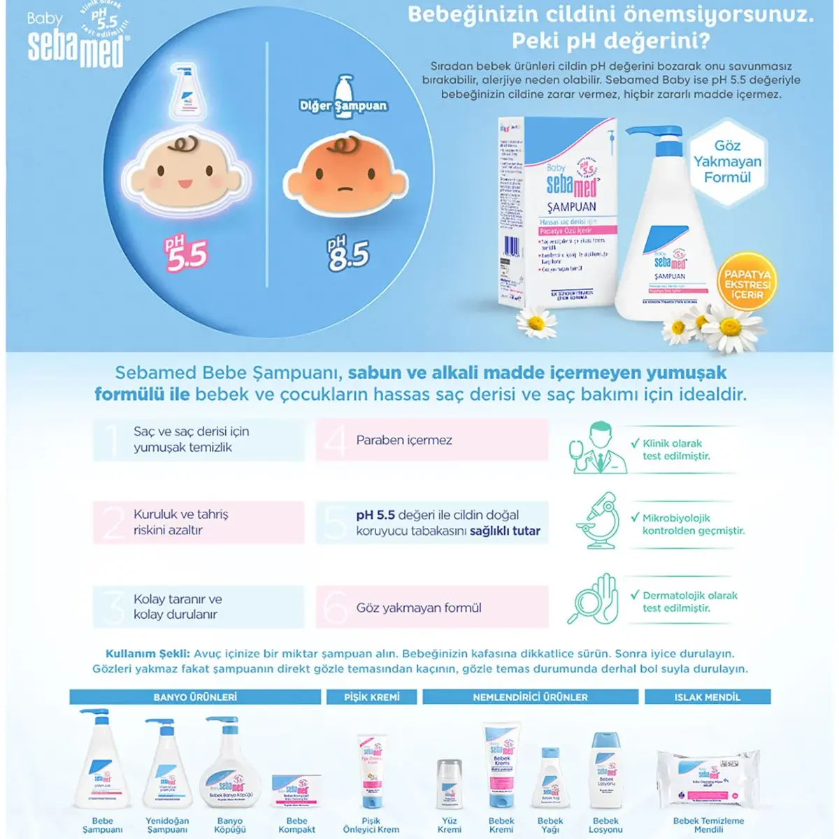 Sebamed Bebek Şampuanı 750 ml