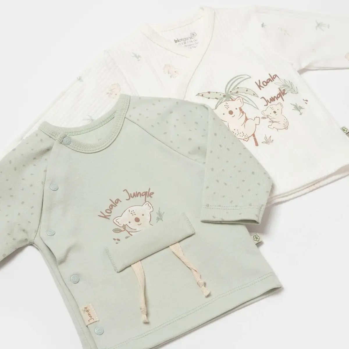 Bibaby Organik İç - Dış Zıbın 2li Koala Jungle Mint