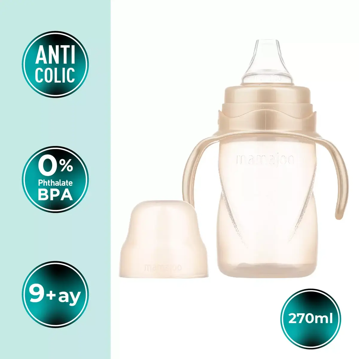 Mamajoo Kulplu Eğitici Bardak 270 ml Pearl