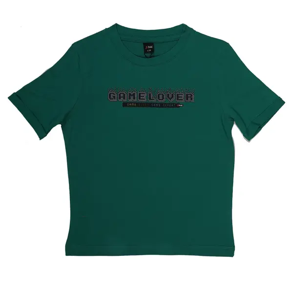 Hvc T-Shirt Gamelover Baskılı Yeşil