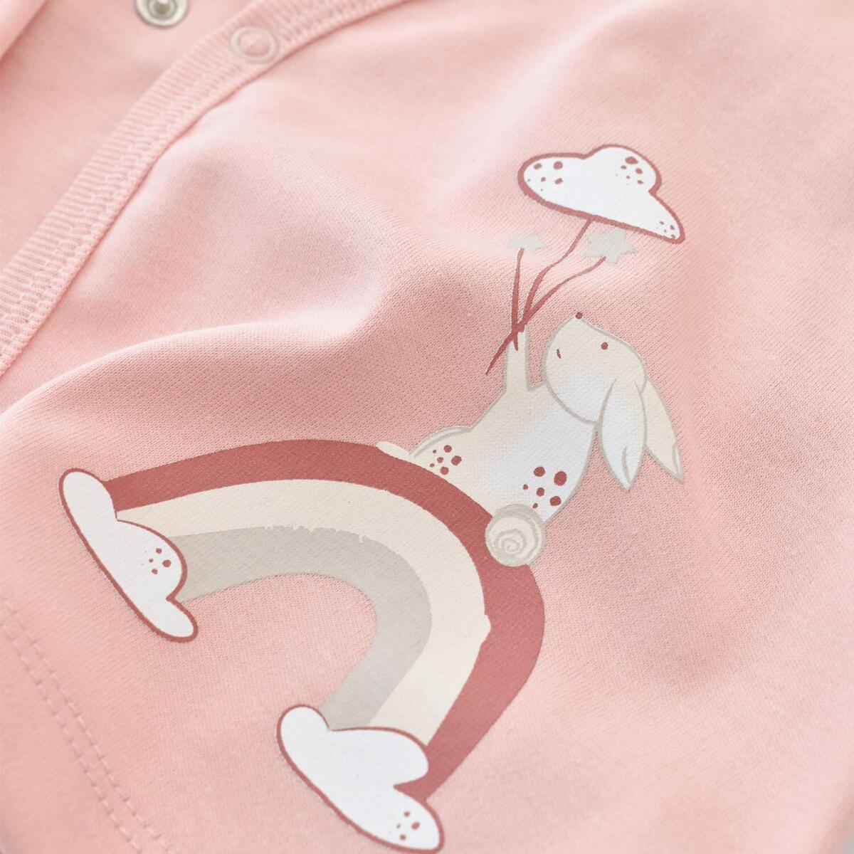 Bibaby Organik Zıbın Takımı 3lü Live Color Rabbit Somon