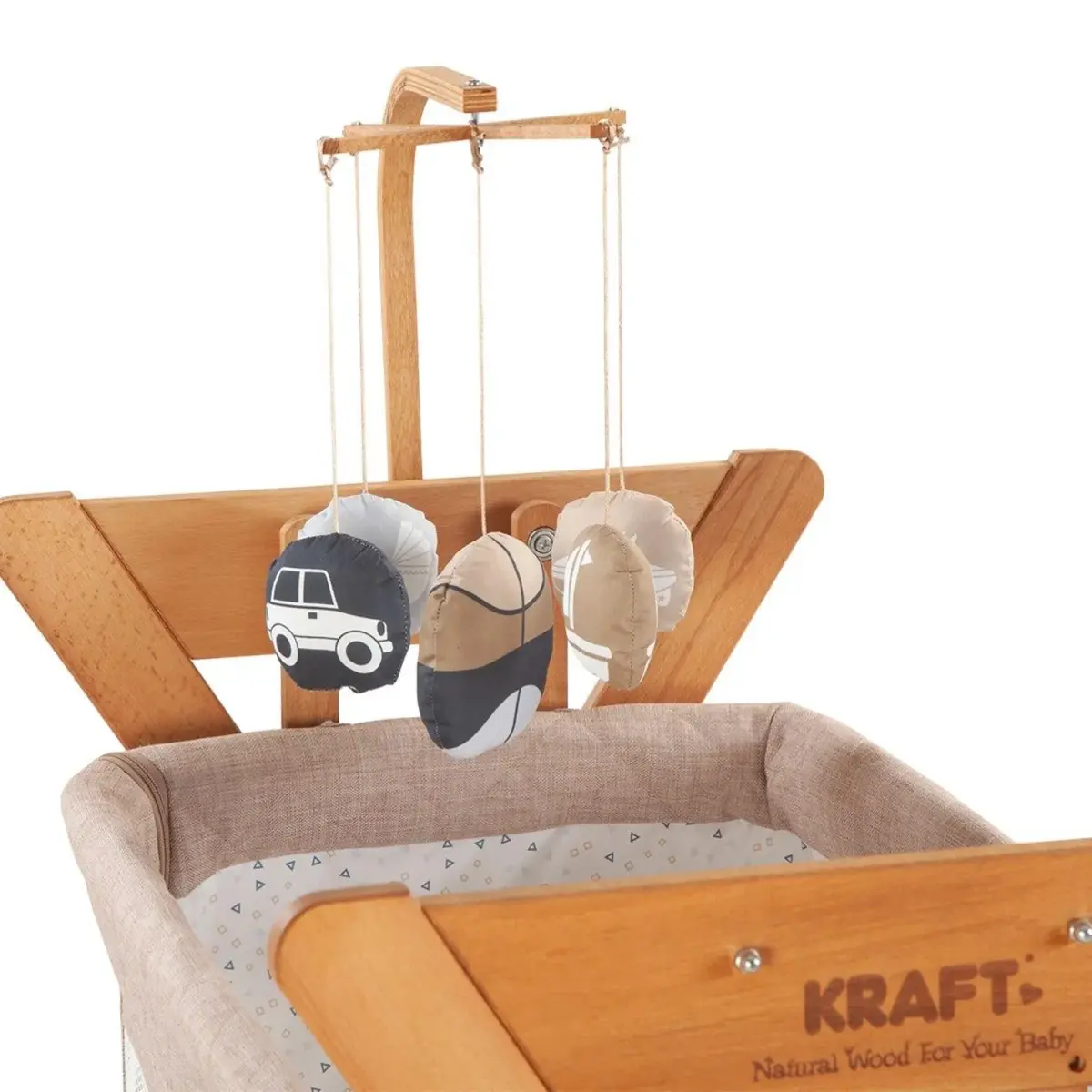 Kraft Astra 2 In 1 Anne Yanı Beşik Bej