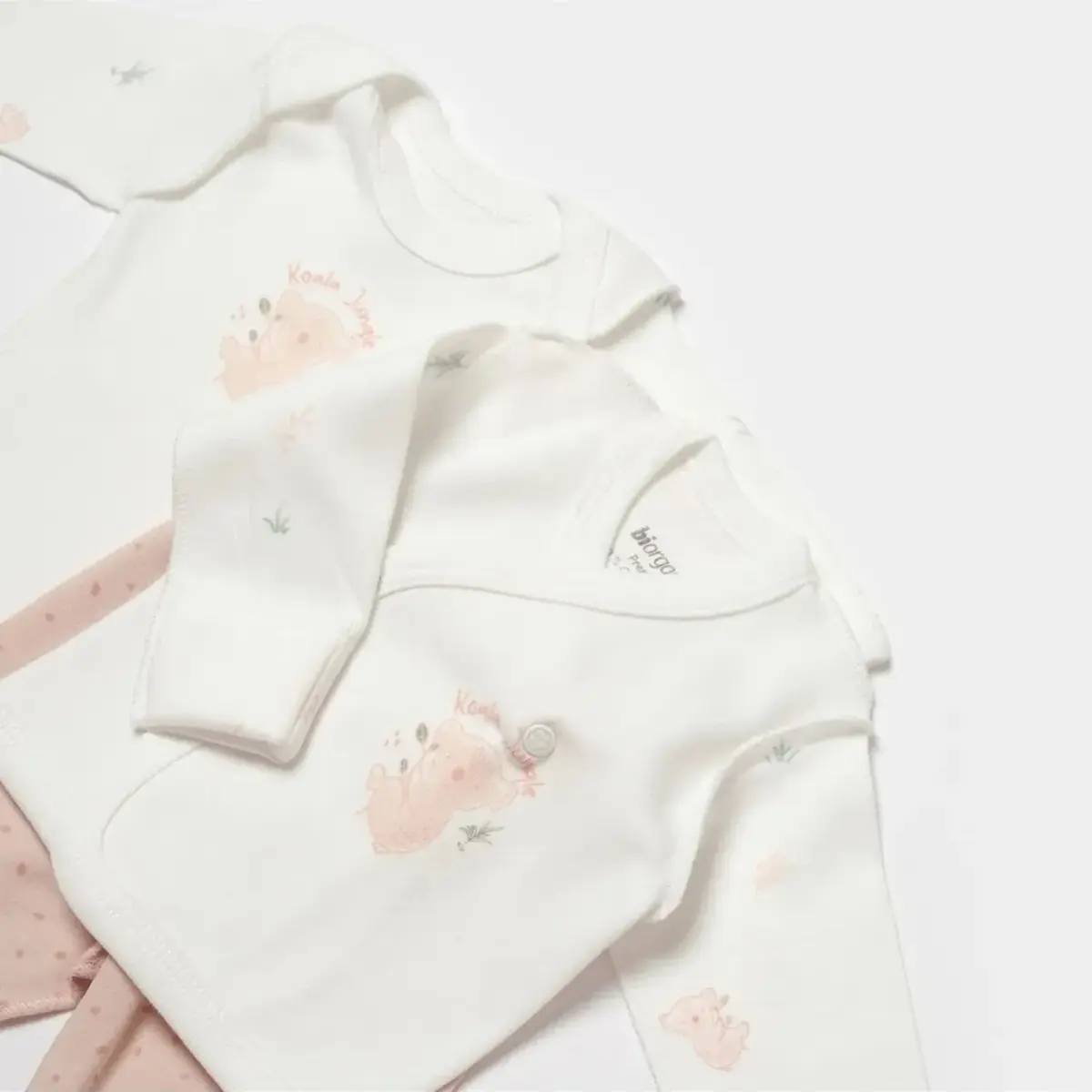 Bibaby Organik Hastane Çıkışı 4lü  Koala Jungle Prematüre Pembe