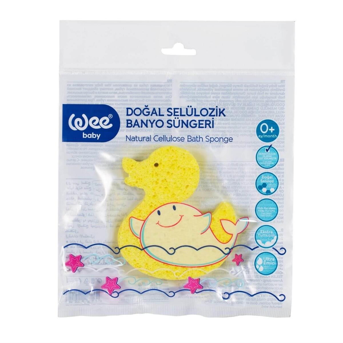 Wee Baby Doğal Selülozik Bebek Banyo Süngeri