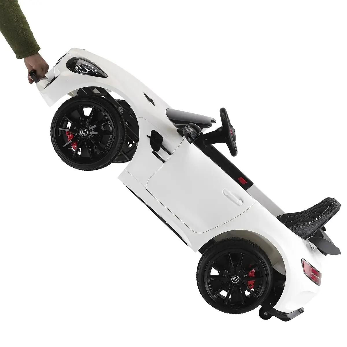 Babyhope 444 GTR Sport Akülü Araba Beyaz 12V