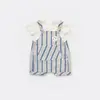 Bibaby Salopet Tulum Stripe Sytle Lacivert - Bej