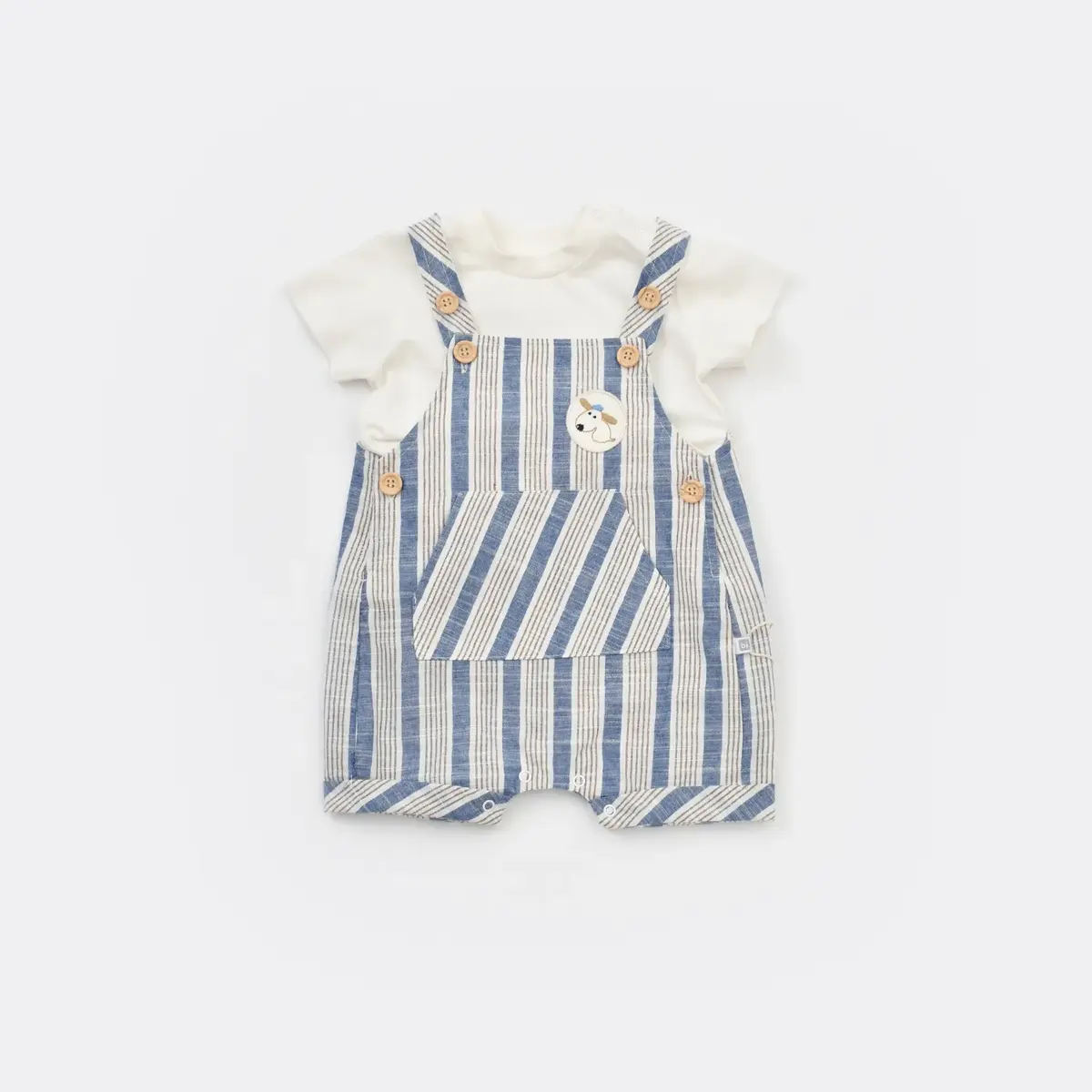 Bibaby Salopet Tulum Stripe Sytle Lacivert - Bej Bibaby Salopet Tulum Stripe Sytle Lacivert - Bej