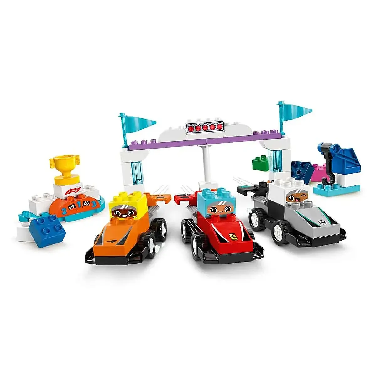 LEGO DUPLO F1® Takımı Yarış Arabaları ve Sürücüler 10445