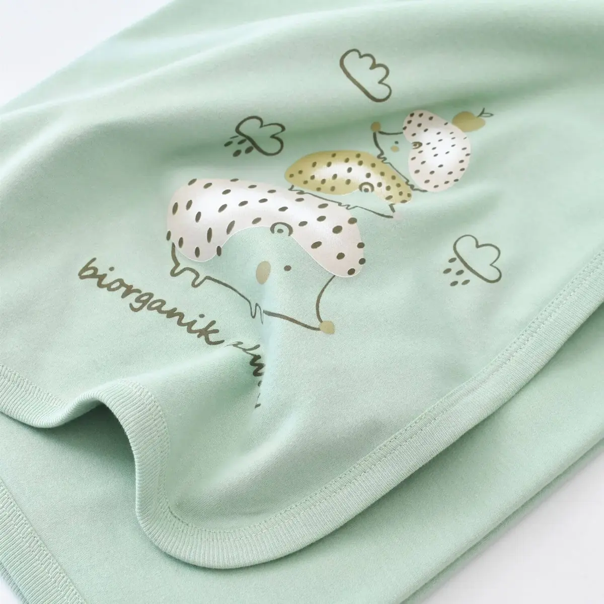 Bibaby Organik Battaniye Happy Always Yeşil