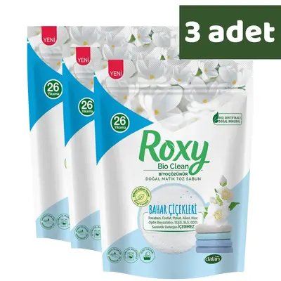 Dalan Roxy Matik Toz Sabun Bahar Çiçekleri 800 gr x 3 Adet