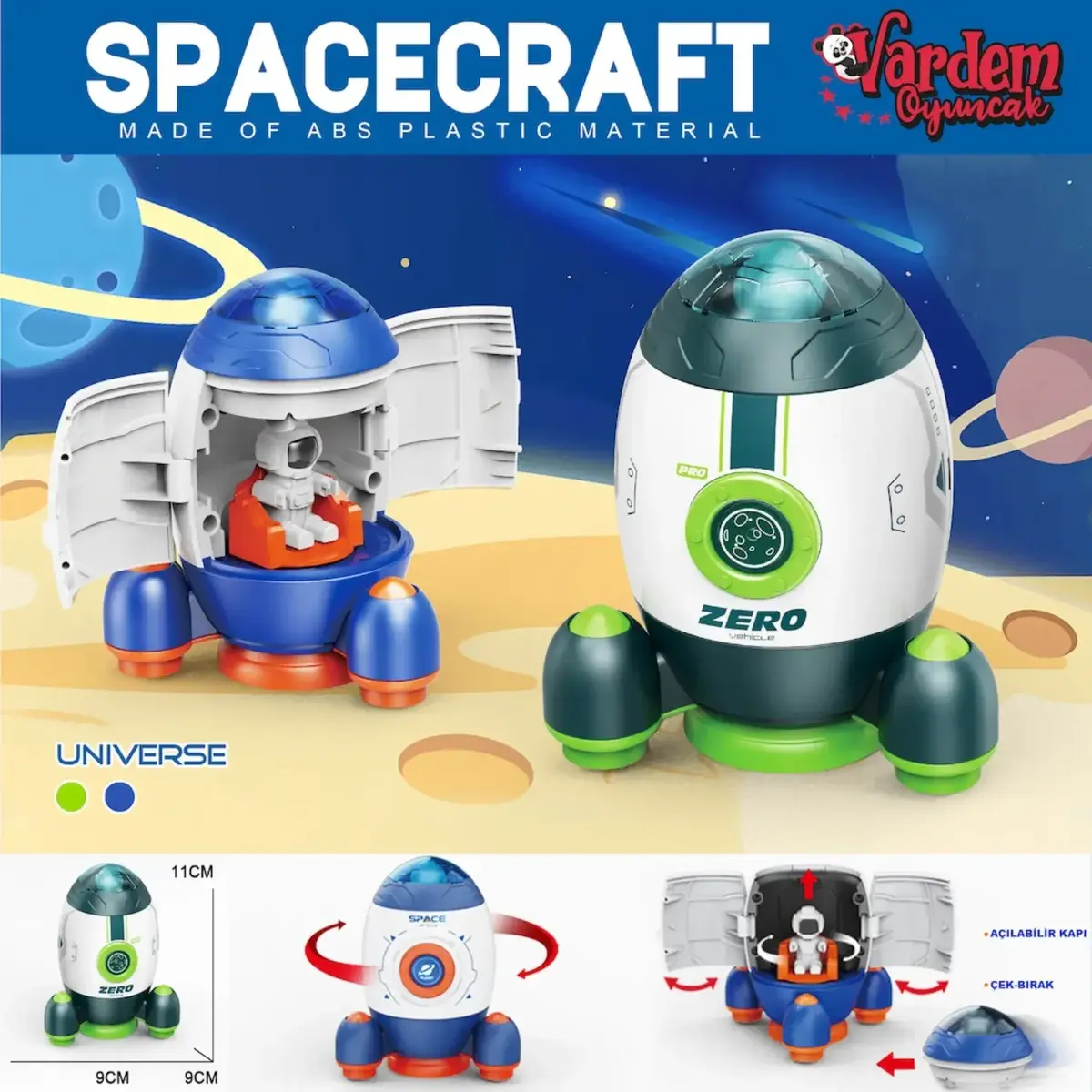 Vardem Sürtmeli Astronotlu Uzay Roketi