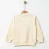 Hira Sweatshirt Uykucu Kedi Baskılı Bej