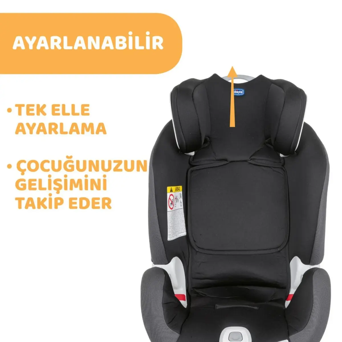 Chicco Seat Up 012 Oto Koltuğu 0-25 Kg Jet Black