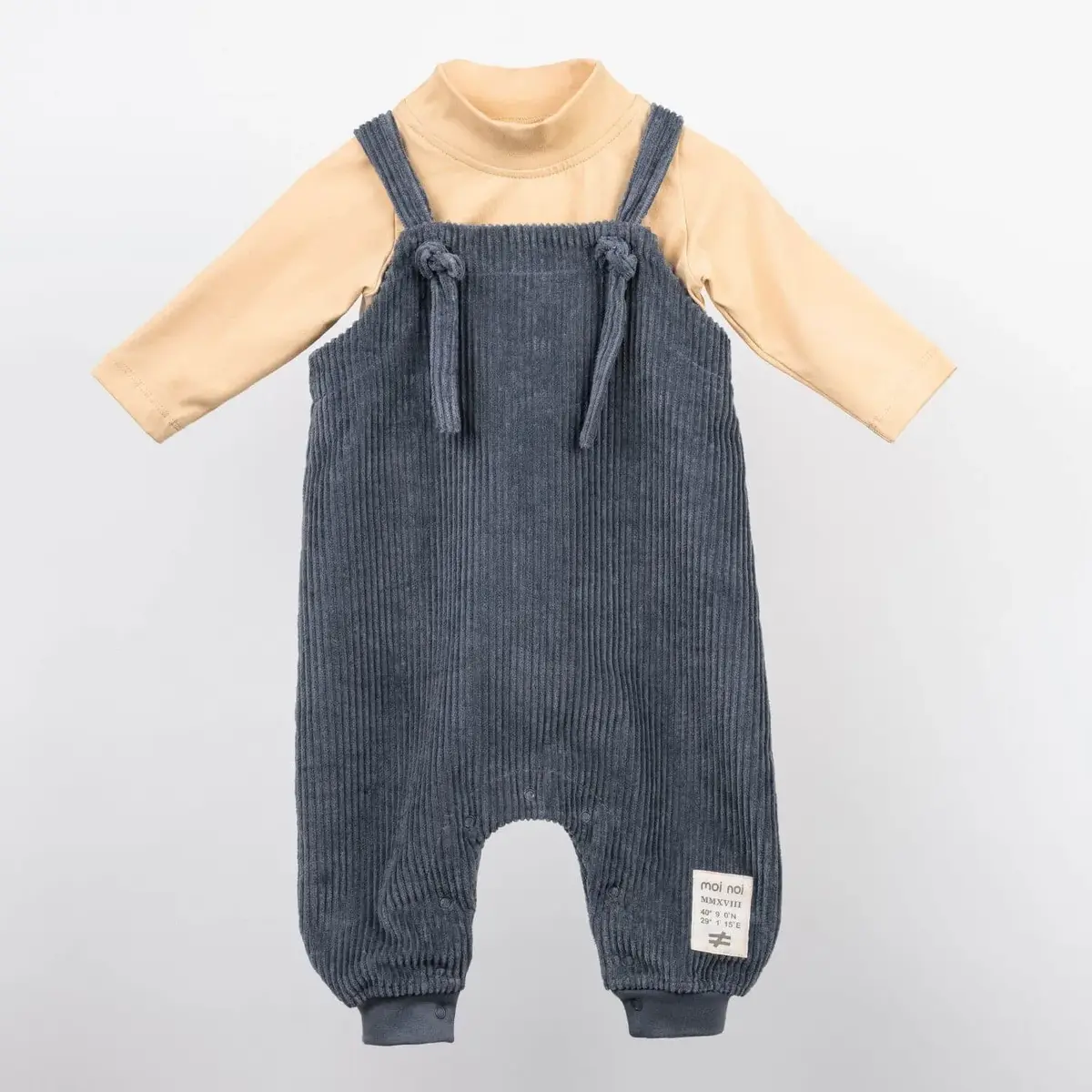 Moi Noi Salopet Kadife Bağcıklı Antrasit Moi Noi Salopet Kadife Bağcıklı Antrasit