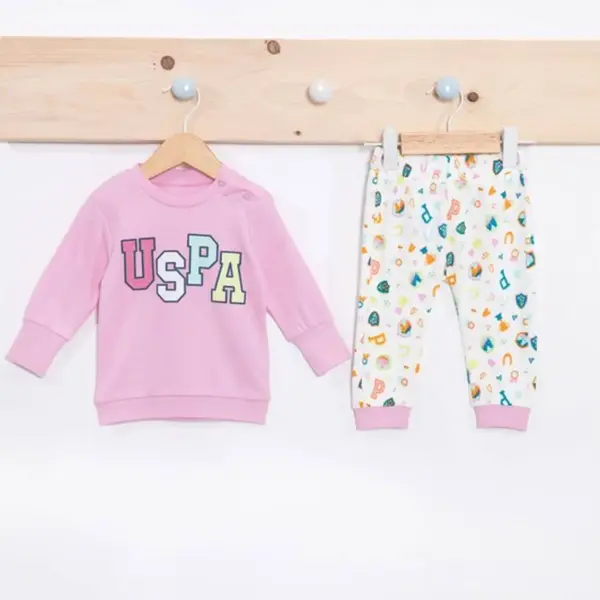 U.S Polo 2li Takım Toz Pembe