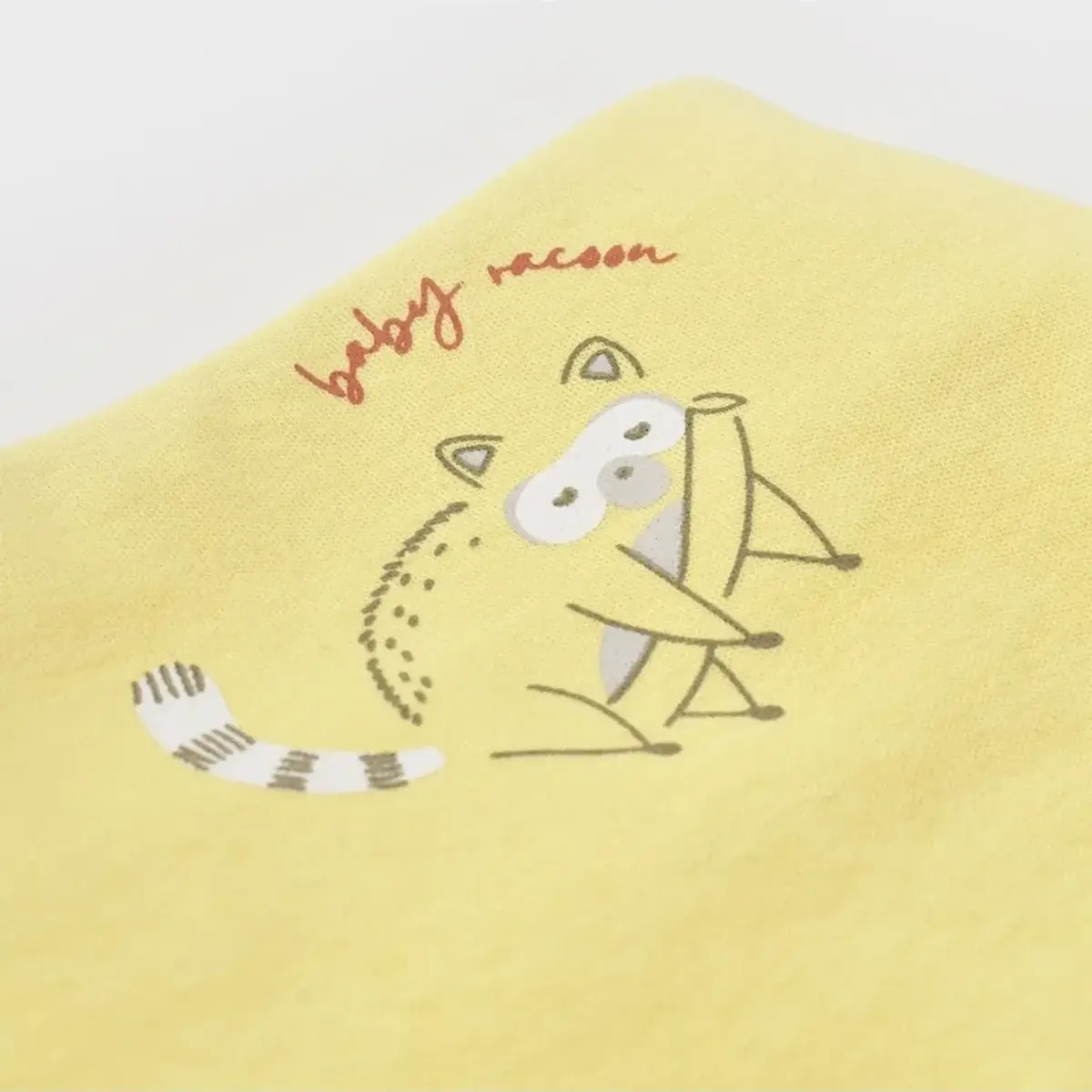 Bibaby Organik Fular Önlük 2li Baby Racoon Lemon Gross Vanilla Ice