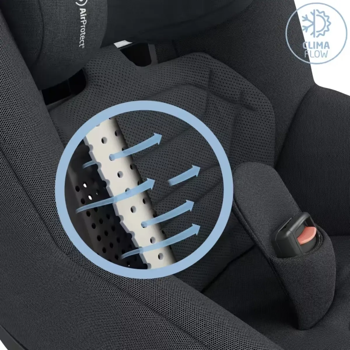 Maxi Cosi Pearl 360 SlideTech Oto Koltuğu 0-18 Kg Authentic Graphite
