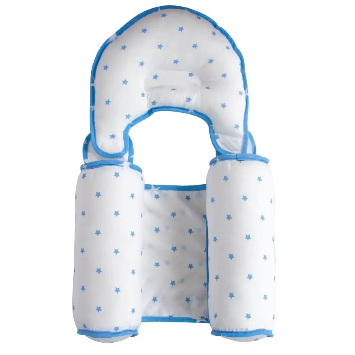 Sevi Bebe Kafa Şekillendirici Yastık & Yan Yatış Yastığı Mavi Yıldız Sevi Bebe Kafa Şekillendirici Yastık & Yan Yatış Yastığı Mavi Yıldız