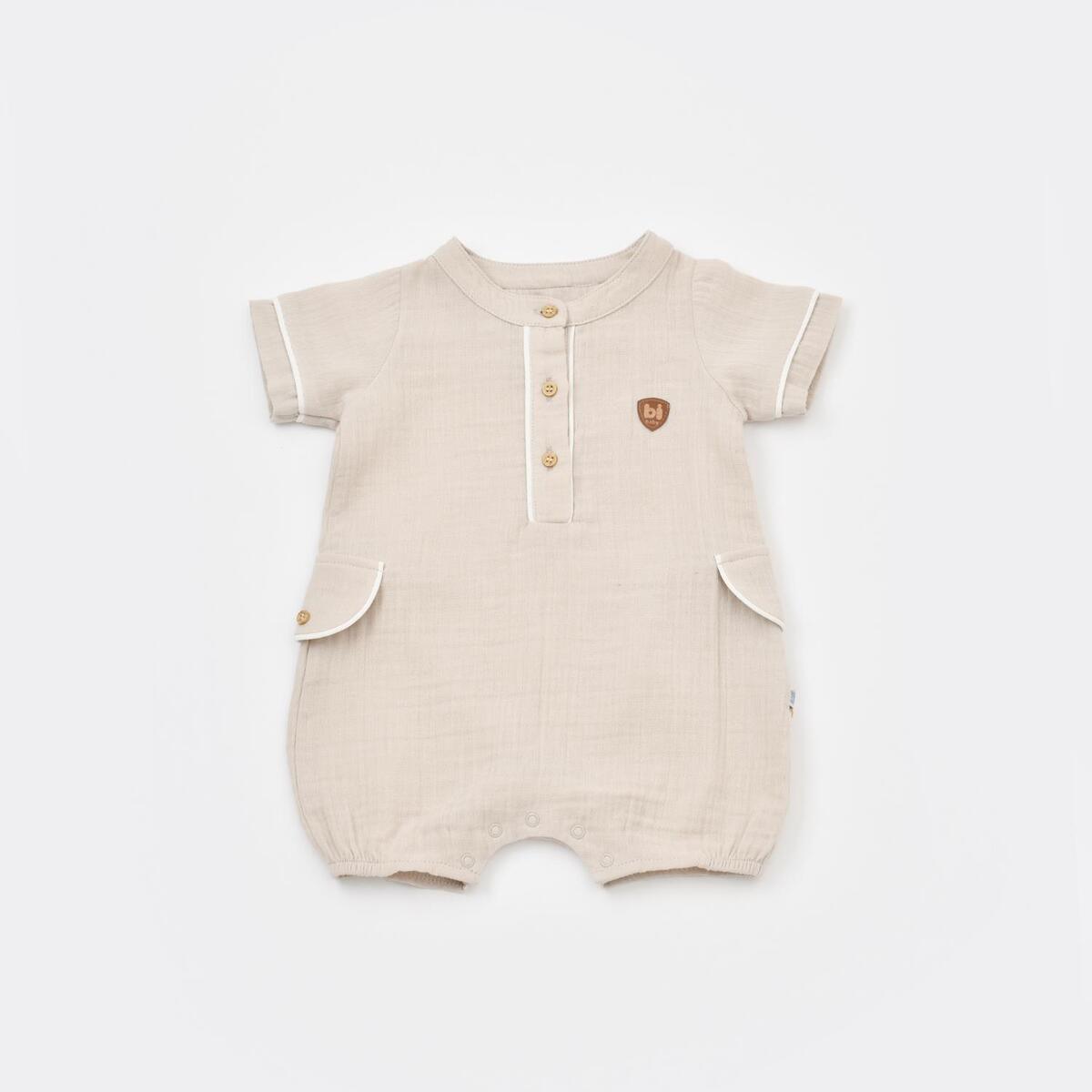 Bibaby Tulum Şortlu Müslin Maestro Bej