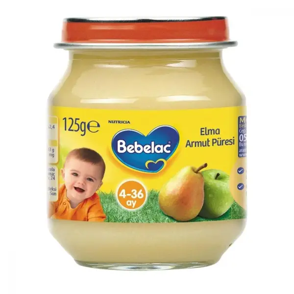 Bebelac Kavanoz Mamaları Elma Armut Püresi 125 gr