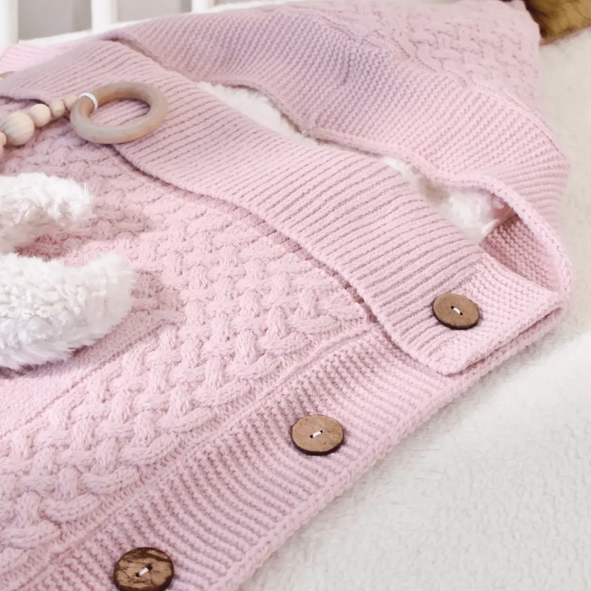 Bibaby Kundak Triko Elegance Pembe