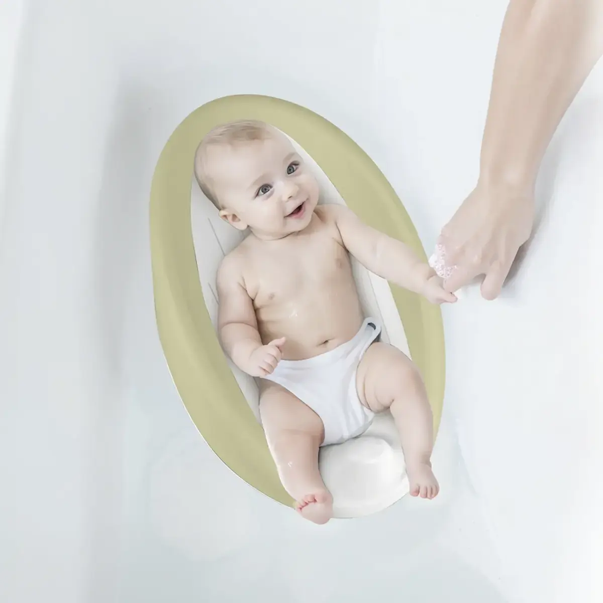 Dolu Nuve Çocuk Banyo Sırt Desteği Yeşil