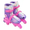 Ayarlanabilir Dönüşen Tekerlekli 2 IN 1 Twisty Paten Mor