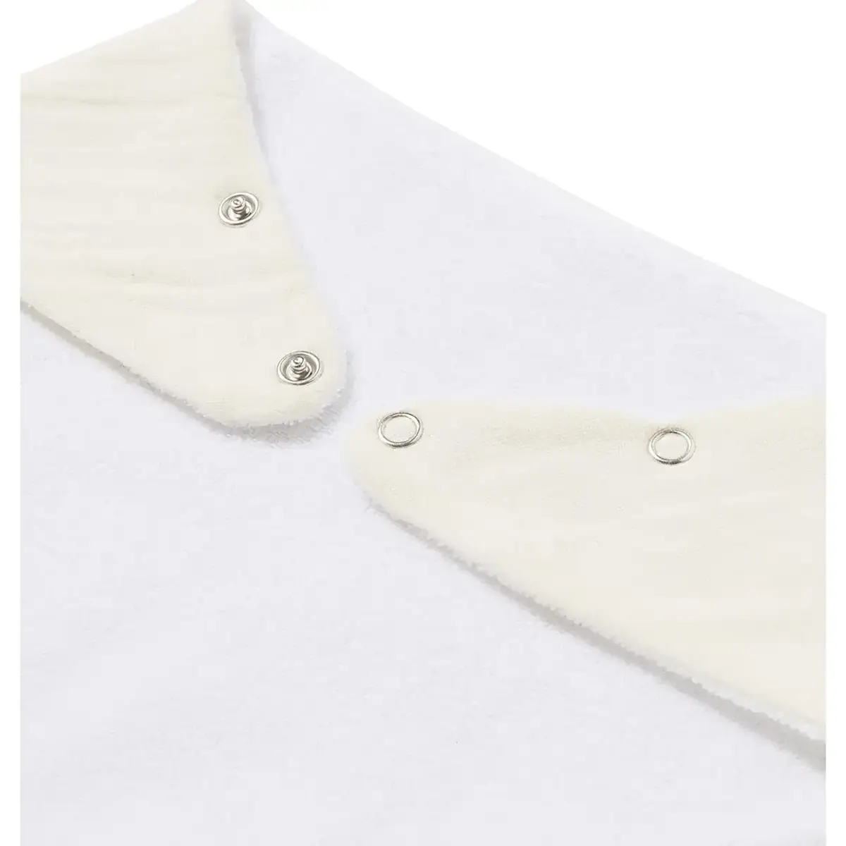 Babyjem Ahşap Diş Kaşıyıcılı Bürümcük Müslin Önlük Ekru