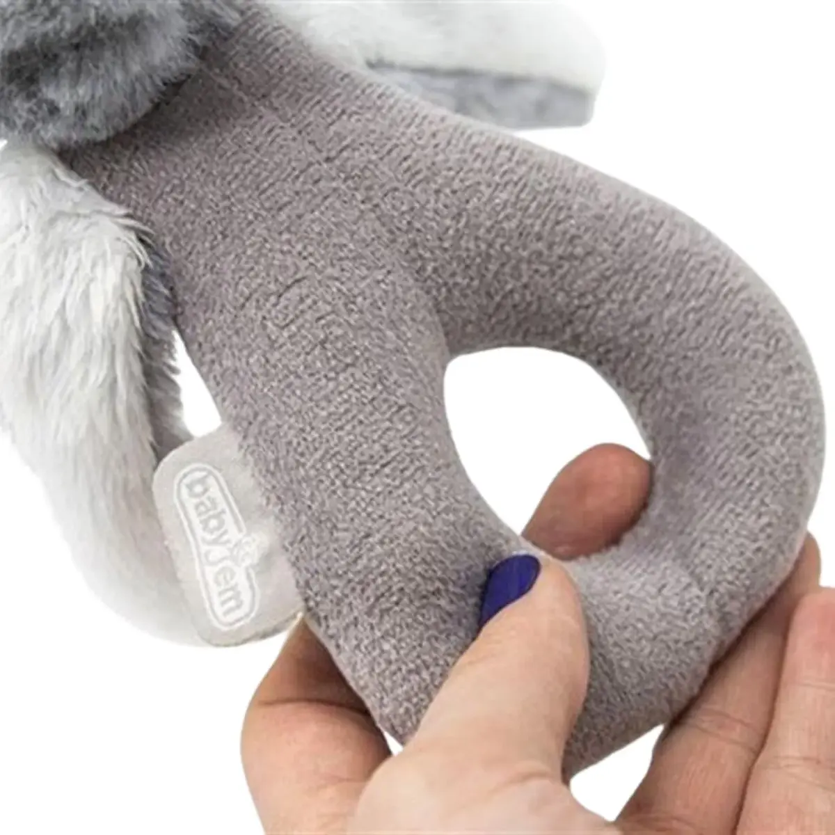Babyjem Tutmalı Peluş Mini Tavşan Gri