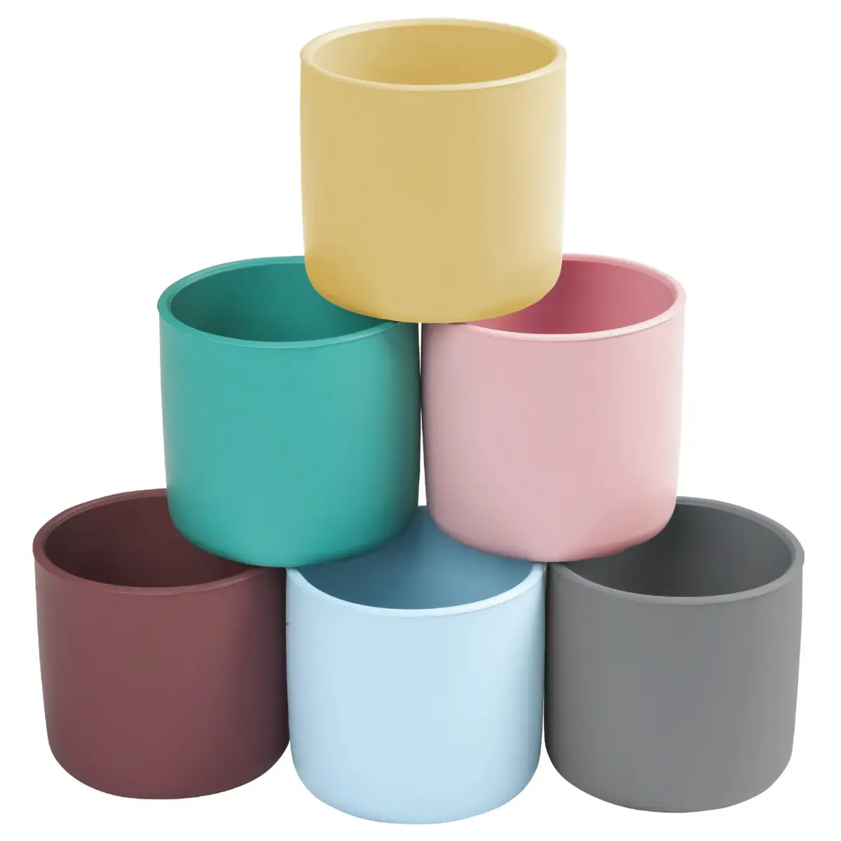 OiOi Mini Silikon Bardak 6+ Ay Bubble Beige