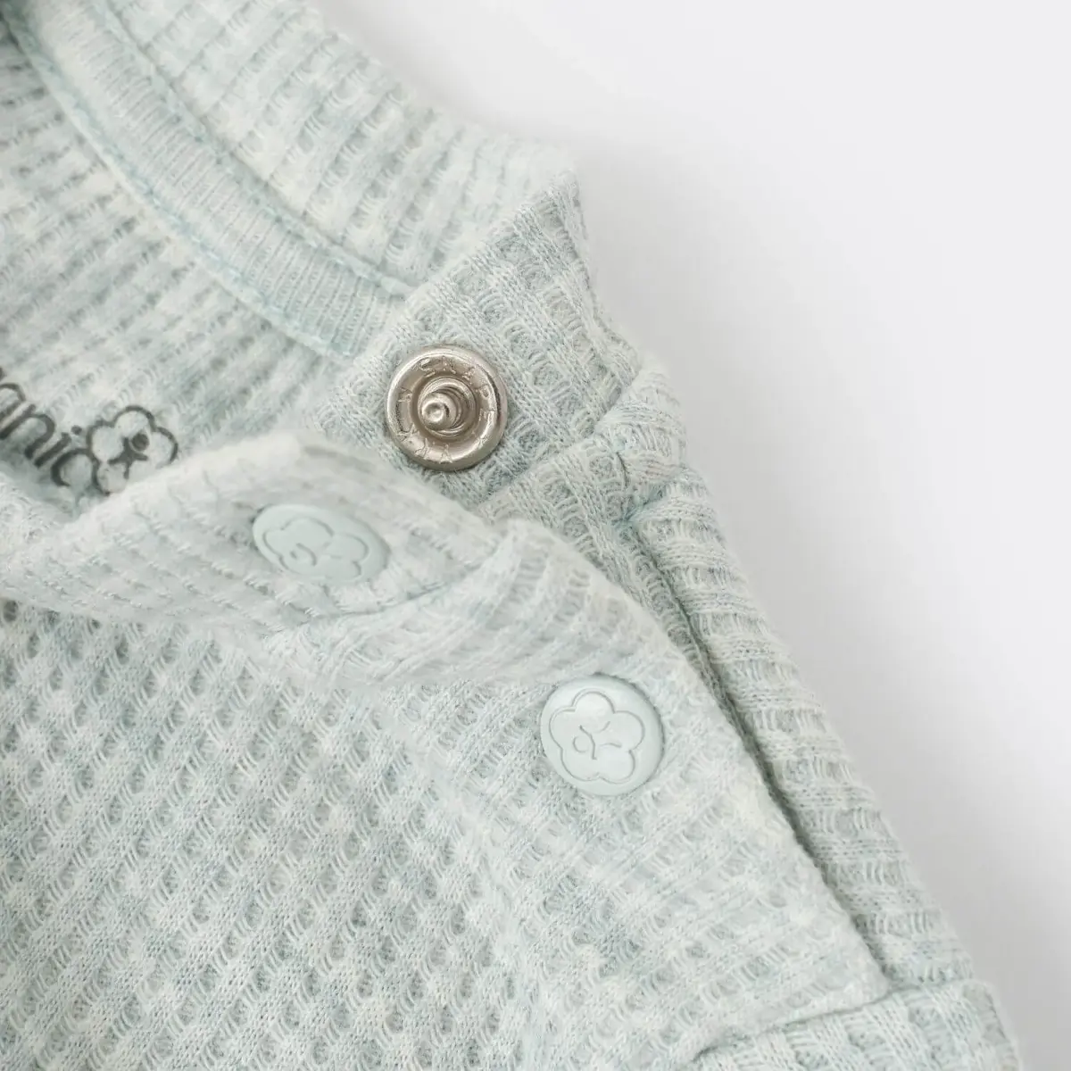 Bibaby Organik 2li Takım Nature In Waffle Yeşil Melanj