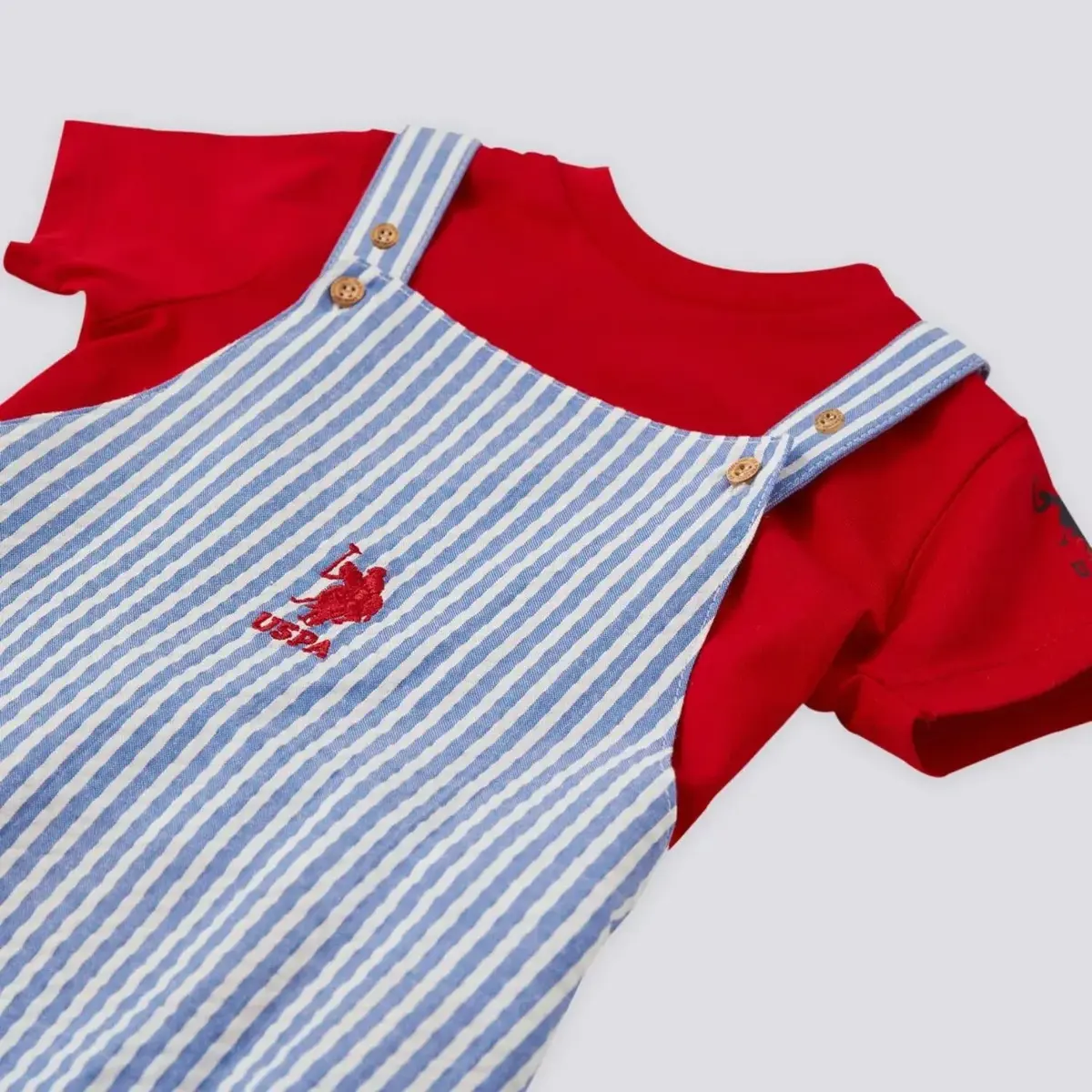 U.S. Polo 3lü Takım Kısa Kol Mavi