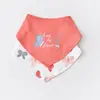 Bibaby Organik Fular Önlük 2li Wild Flowers Coral
