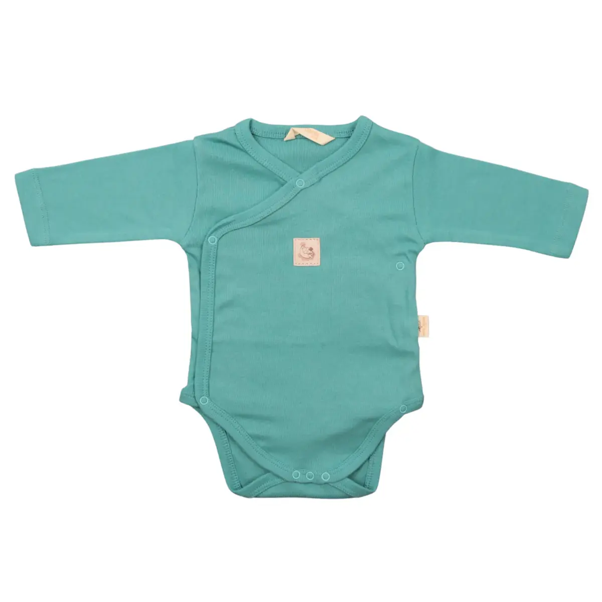 Mini Damla Body Uzun Kol Kruvaze Armalı Yeşil