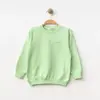 Winimo Sweatshirt Parçalı Basic Fıstık Yeşili