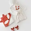 Bibaby Bornoz Takımı Sweet Fox Ekru - Kiremit