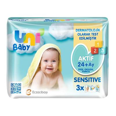 Uni Baby Aktif Sensitive Islak Havlu 3x52li