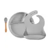 OiOi Blw Beslenme Seti Tabaklı 6+ Ay Powder Grey