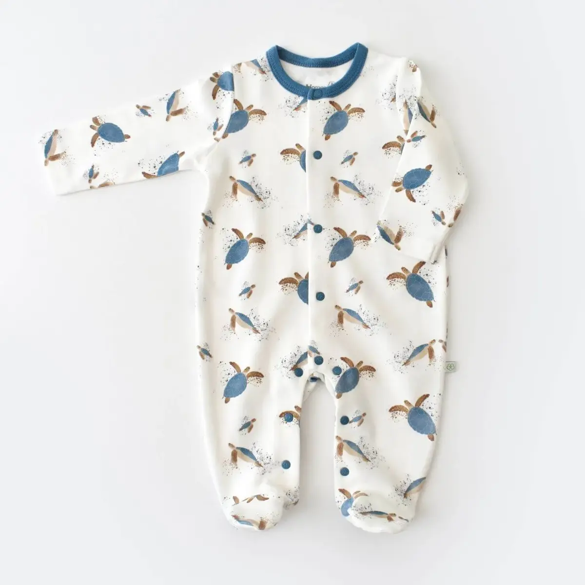 Bibaby Organik Tulum Takımı Tüllü Caretta In Live Ekru - İndigo