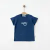 Bebolly T-shirt Happy Baskılı Lacivert