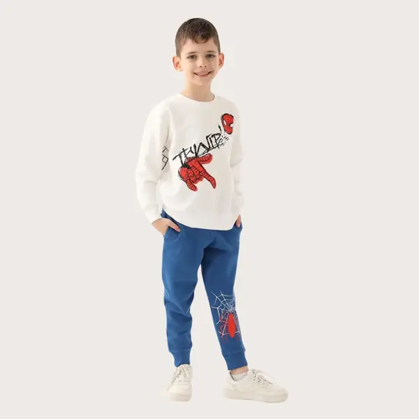 Spider-Man Eşofman Takımı Krem