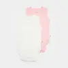 Bibaby Atlet Body 2li Jakarlı Pembe - Ekru