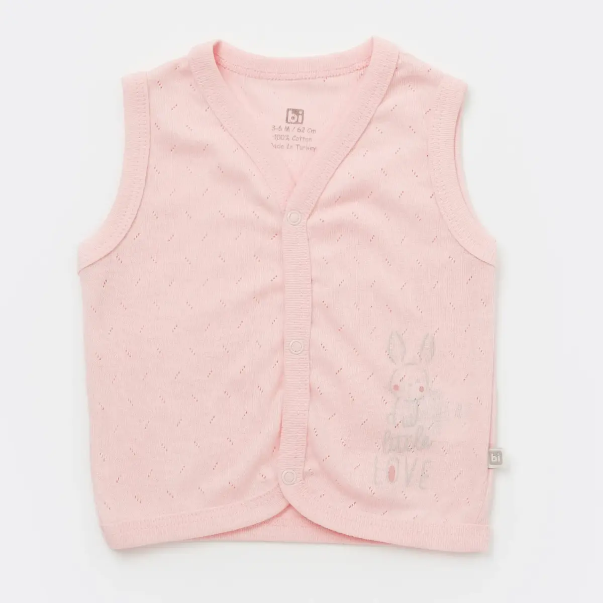 Bibaby Yelek Little Rabbit Love Pembe