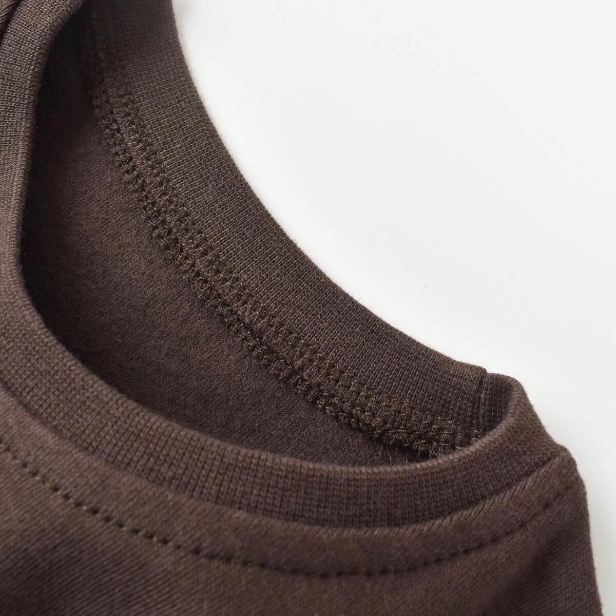 Bibaby Organik Sweatshirt Little Basic Kahverengi